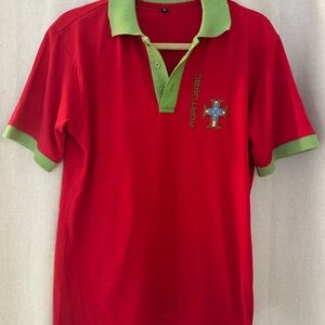 Red and Green Portugal Polo Shirt